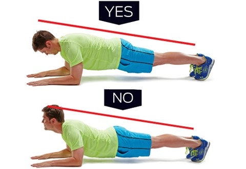 A) Plank position